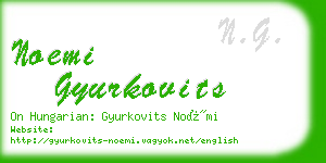 noemi gyurkovits business card